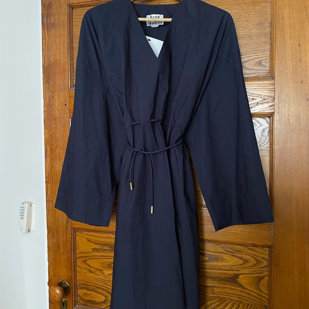 Acne studios navy dress 36 Small knee length - Picture 2 of 7